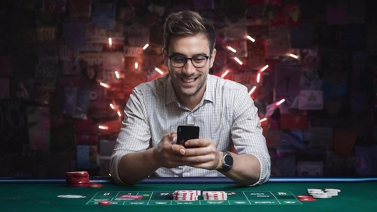 Tampilan permainan kartu Casino Hold'em di platform mog777